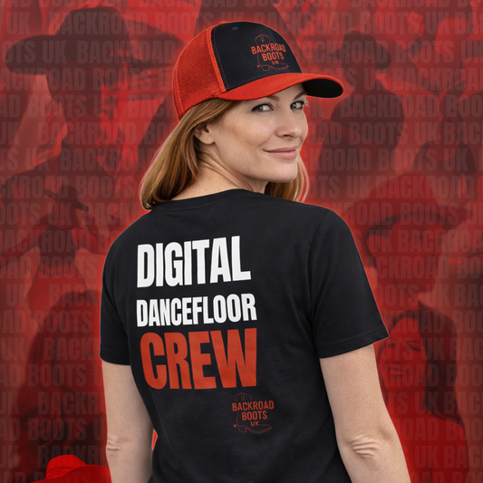 BACKROAD BOOTS UK DIGITAL DANCEFLOOR UNISEX T-SHIRT